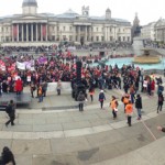 passeata de mulheres em Londres